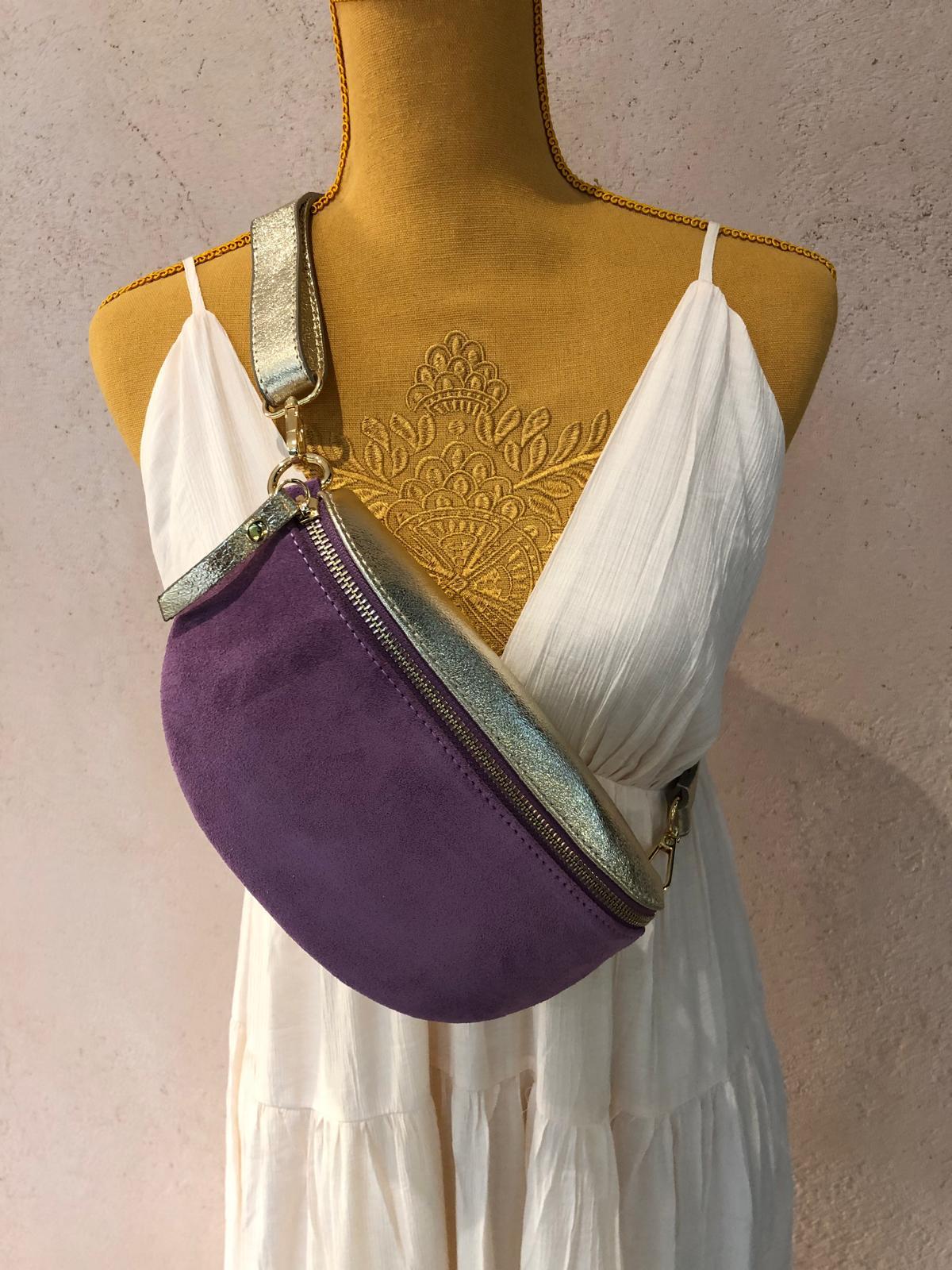 Sac banane bicolore