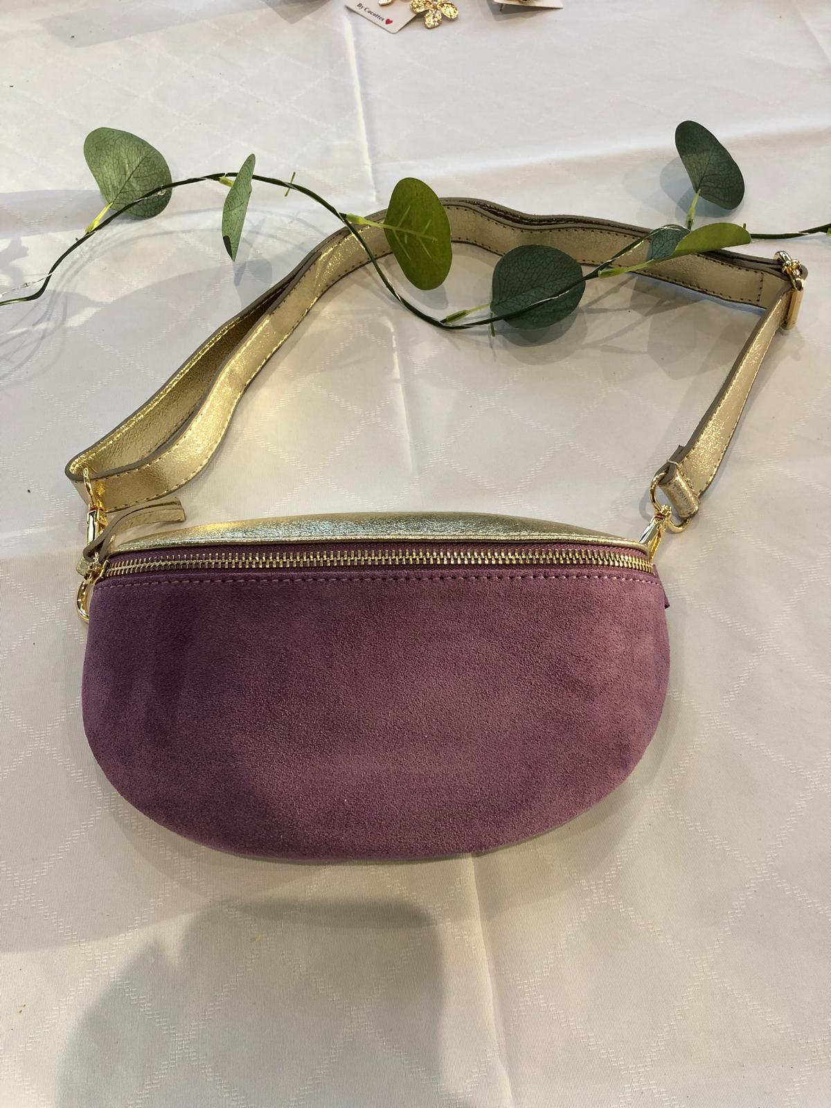 Sac banane bicolore