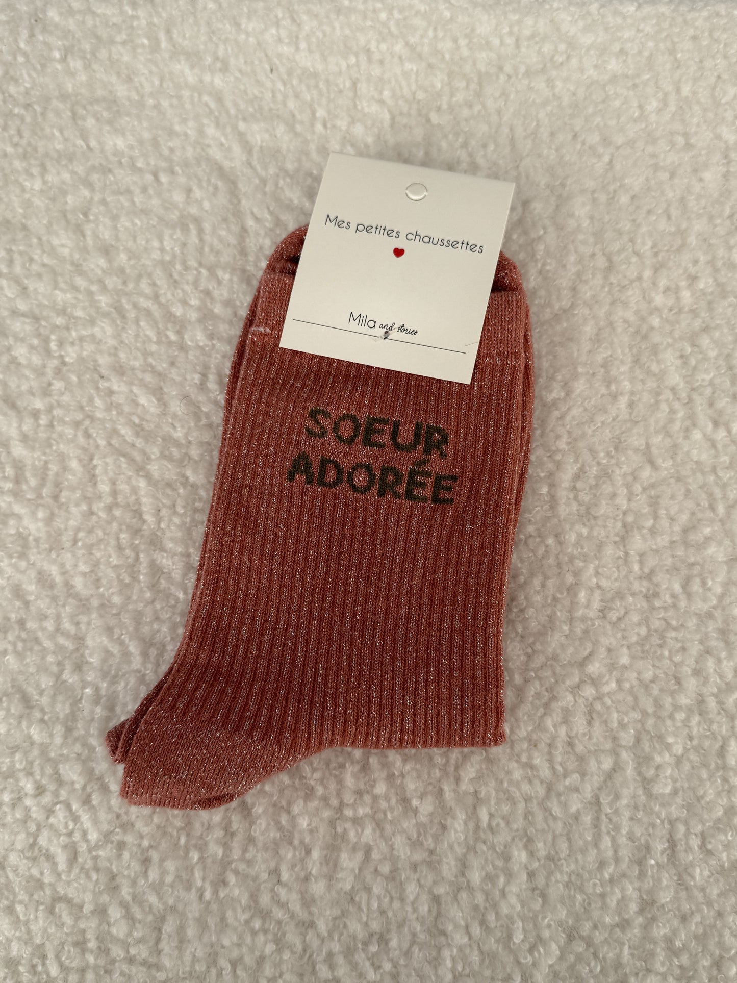 Paire de chaussettes Message
