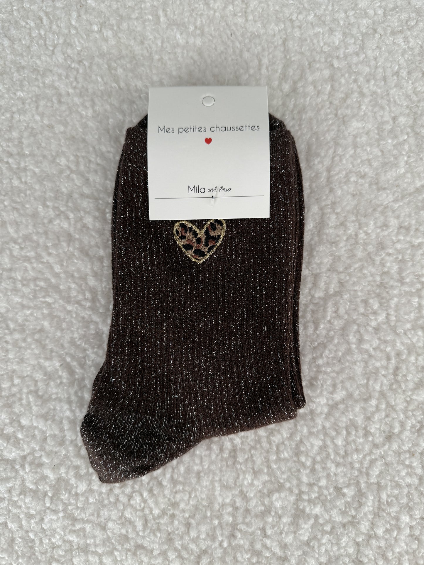 Paire de chaussettes coeur Alexia