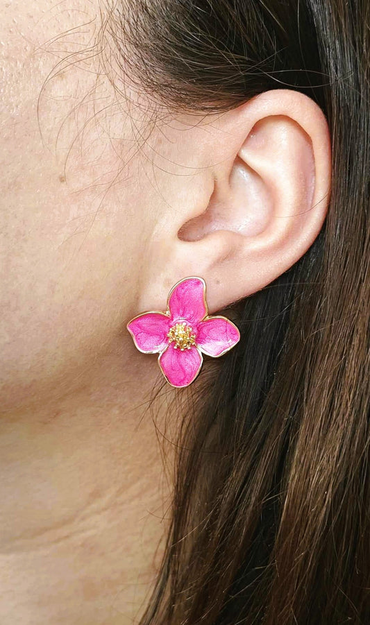 Boucles d'oreilles fleurs