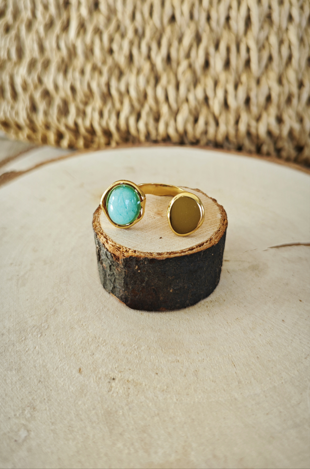 Bague Emma bleue turquoise