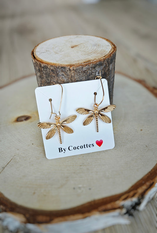 Boucles d'oreilles Libellule