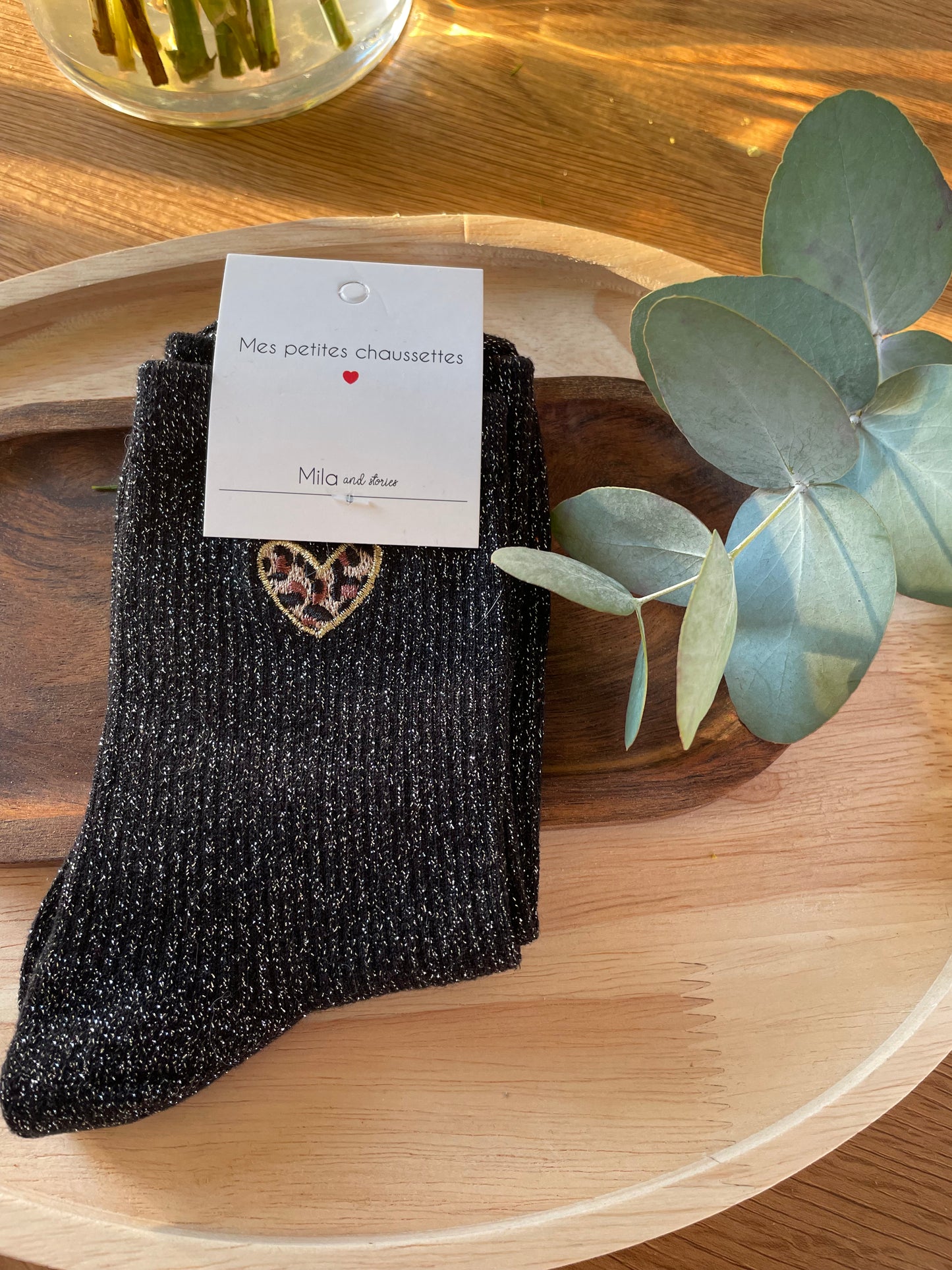Paire de chaussettes coeur Alexia