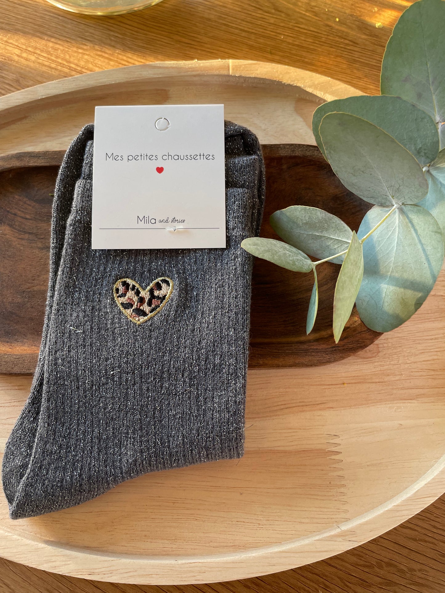 Paire de chaussettes coeur Alexia