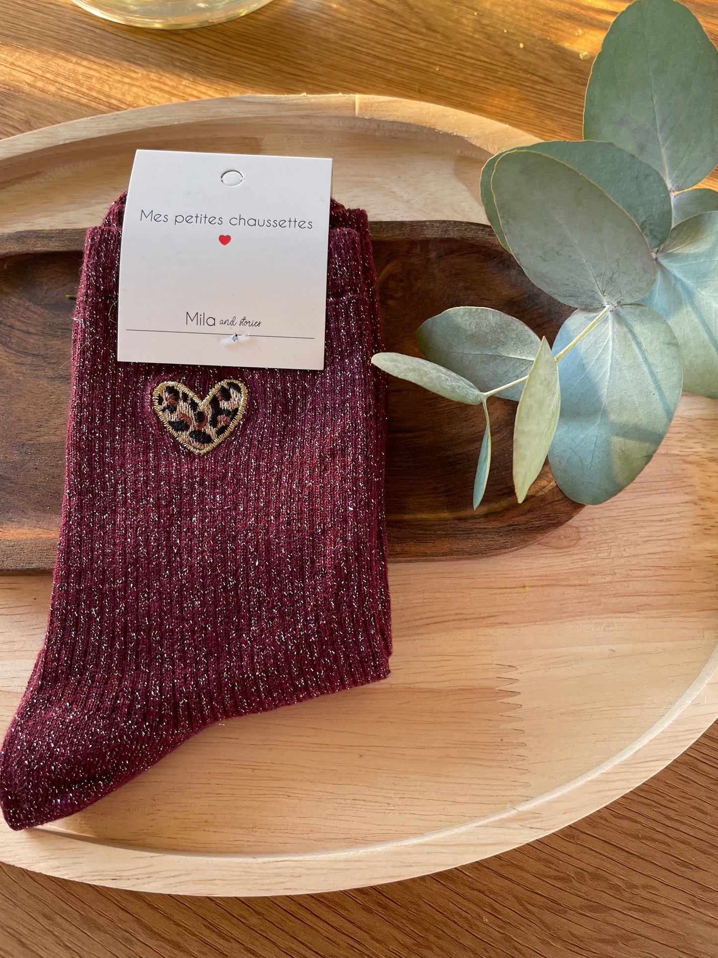 Paire de chaussettes coeur Alexia