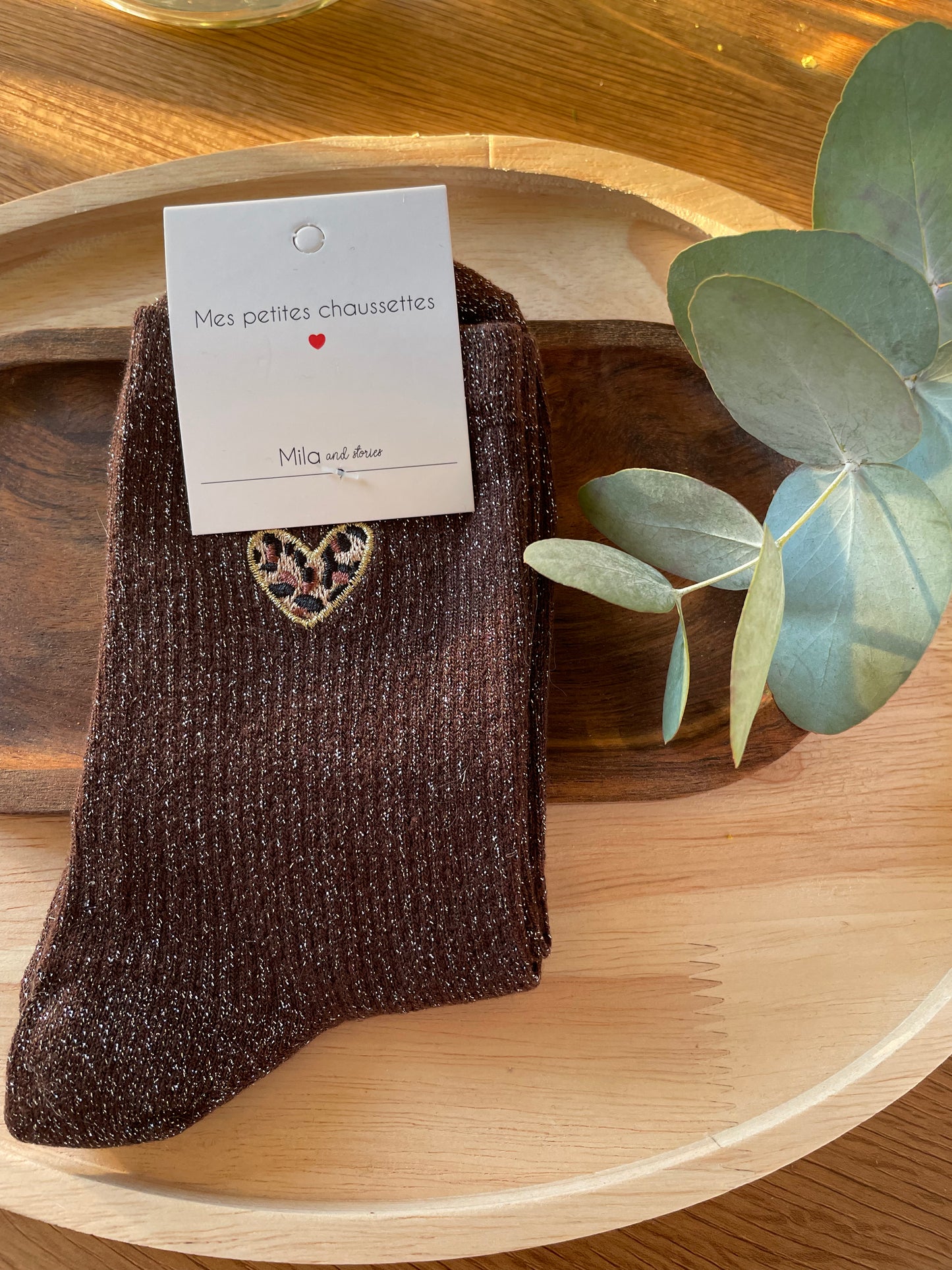 Paire de chaussettes coeur Alexia