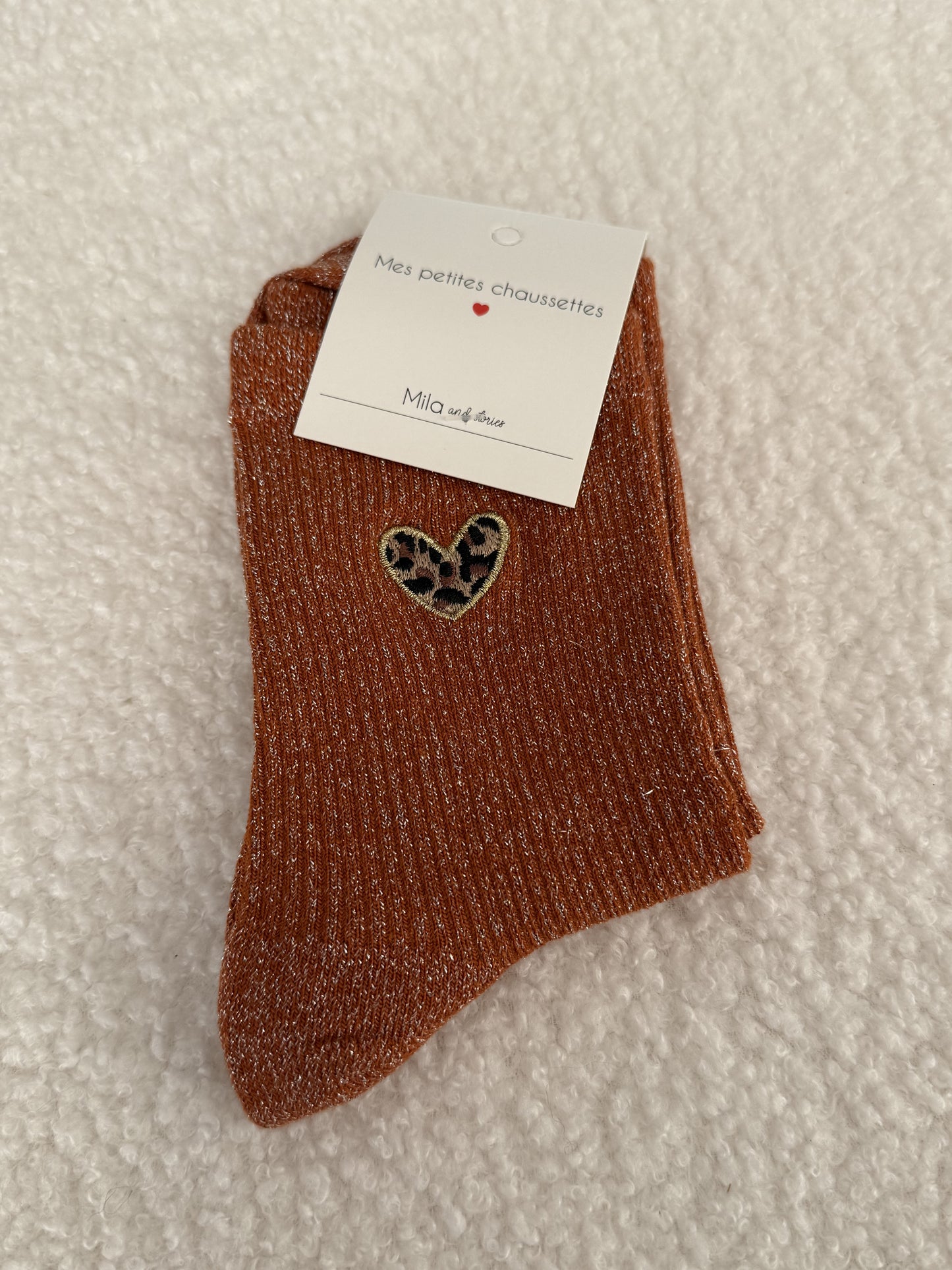 Paire de chaussettes coeur Alexia