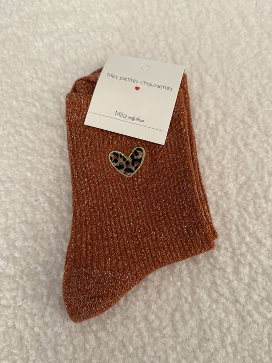 Paire de chaussettes coeur Alexia