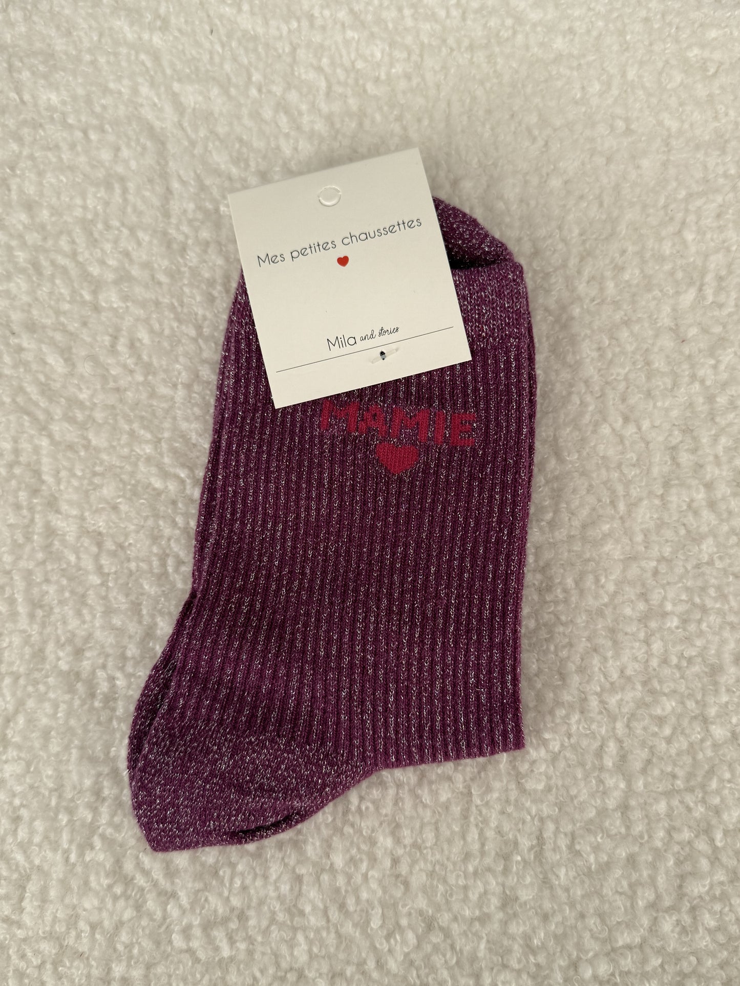 Paire de chaussettes Message
